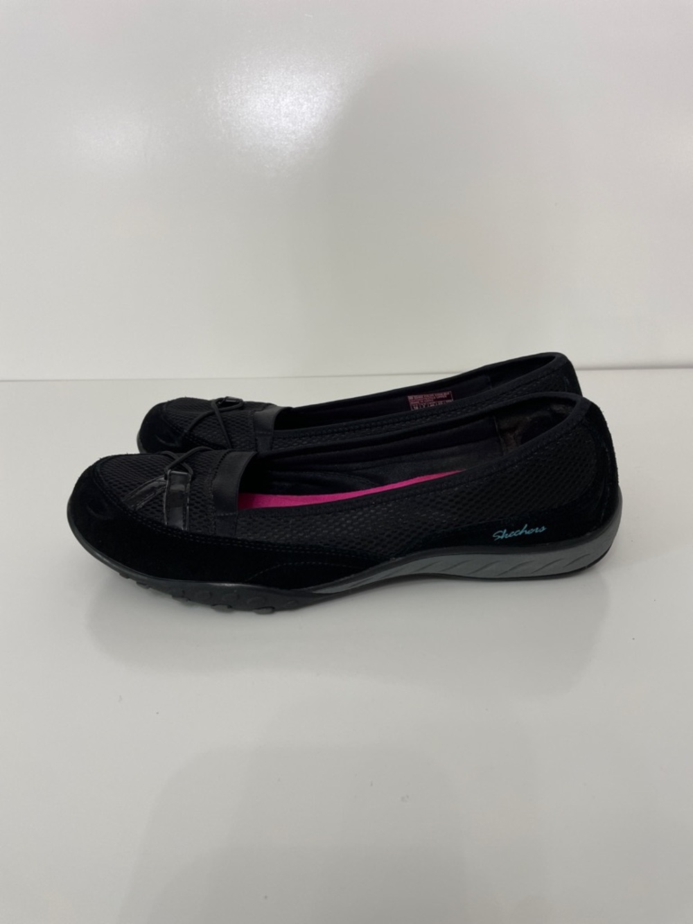 Skechers Black Ballet Slip-On Flats Womens 10 Balletcore Preppy Comfy Office
